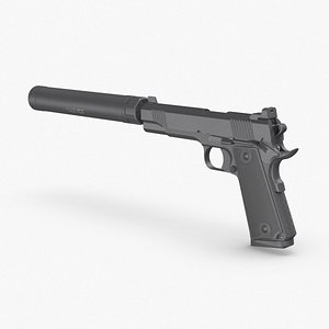 3D pistol silencer