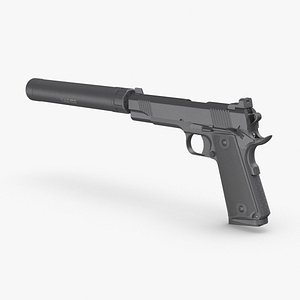 Pistol with Silencer