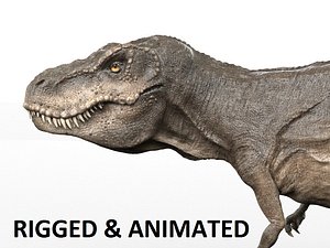 modèle 3D de T Rex en cours d'exécution animé truqué - TurboSquid 2102417