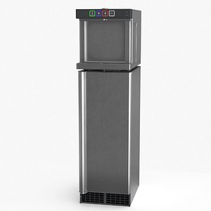 3D Water Dispenser with Fridge model
