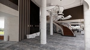 3D model Hotel Lobby Interior-A4