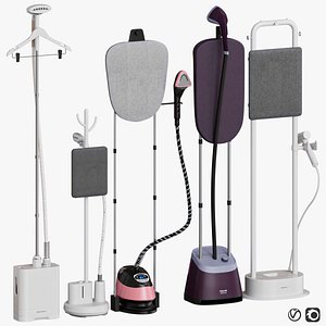 3D Set of Vertical Steamer model