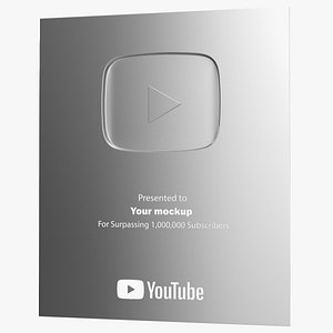 Silver Youtube Plaque