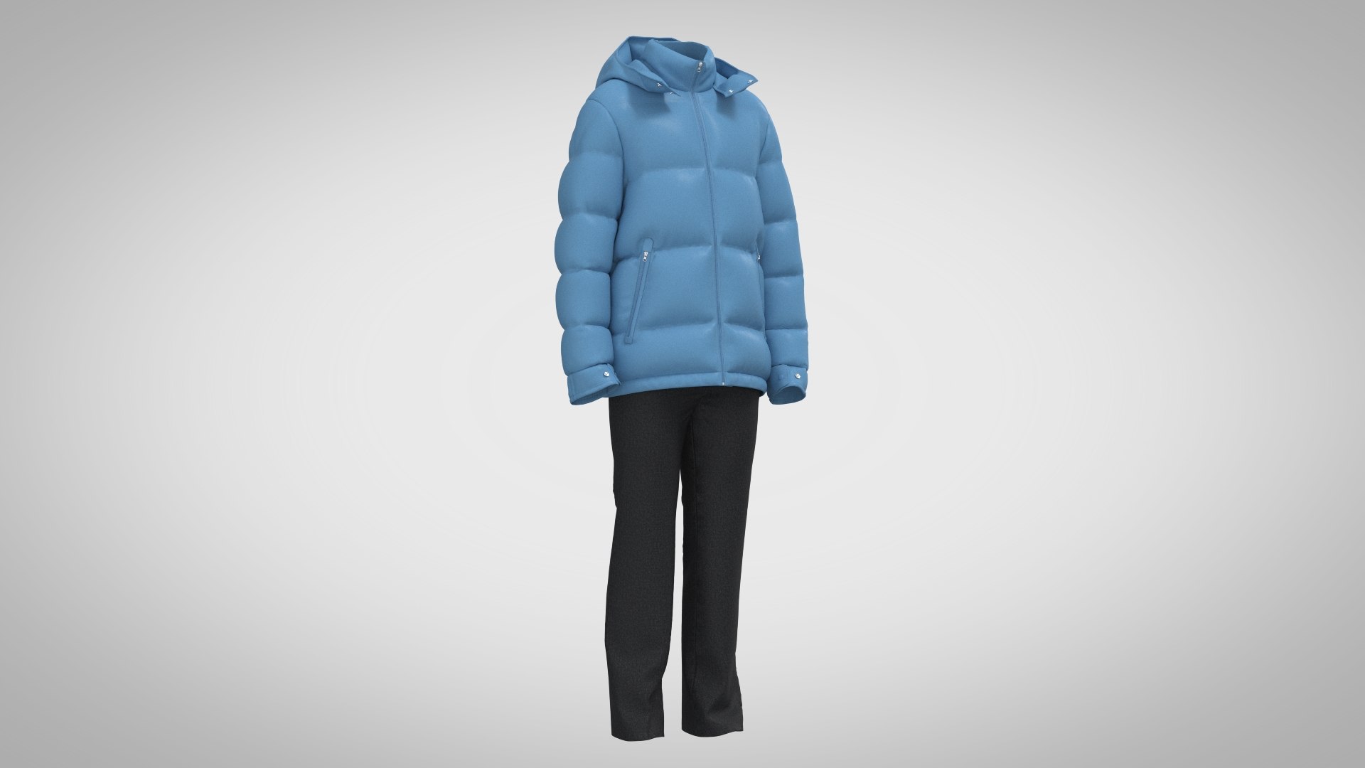 Puffer Jacket Outfit 3D Model - TurboSquid 2120900