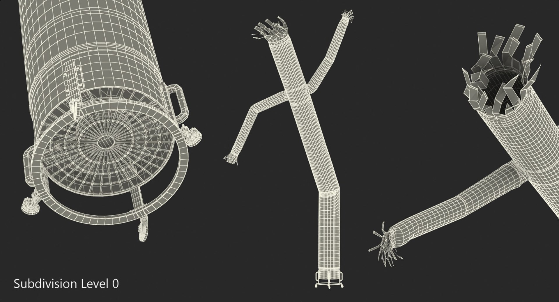 Skydancer Advertising Inflatable Tube 3D Model - TurboSquid 1413063
