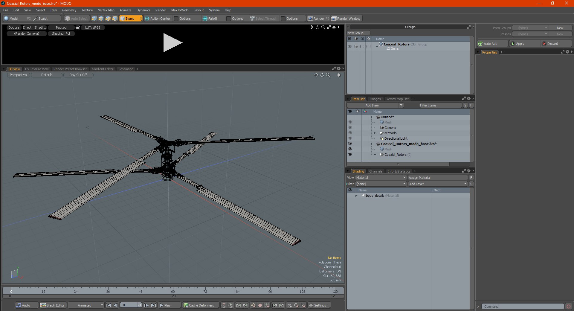 Coaxial Rotors 3D Model - TurboSquid 1768540