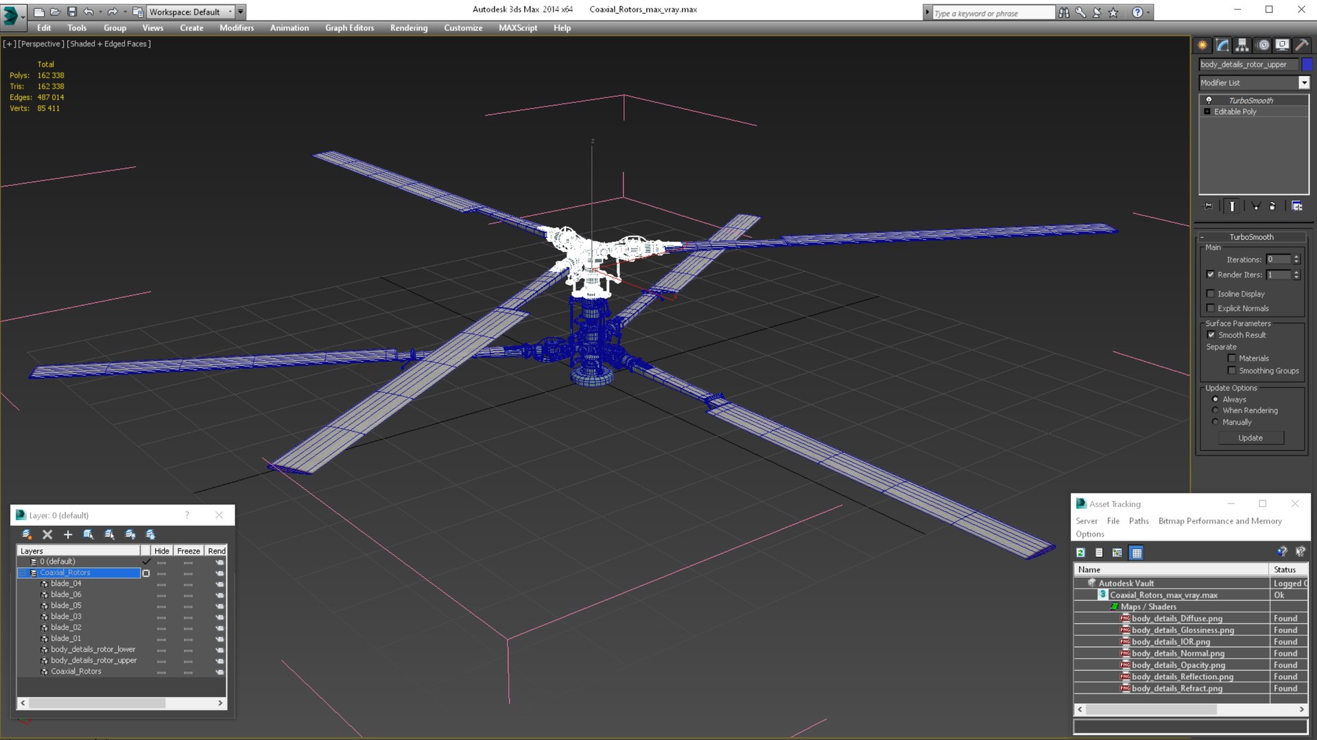 Coaxial Rotors 3D Model - TurboSquid 1768540