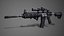 Modelo 3D M416 altamente detallado