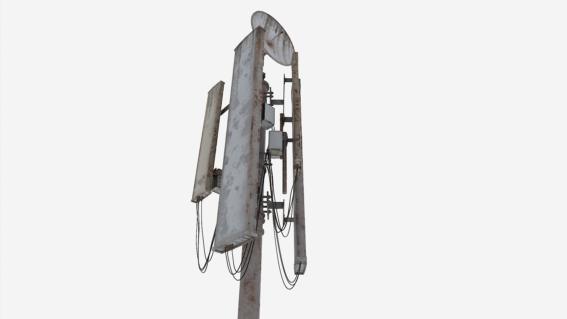 Old And Rusty Cell Tower 3D Model - TurboSquid 2309161