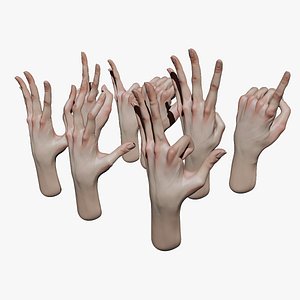 Female Pro Hand Gestures Sculpt Project