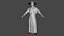 Прелат Священник В Красном Rigged Низкополигональная 3D модель