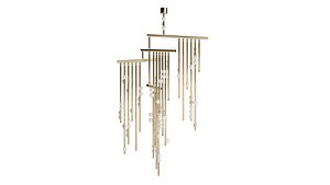 3D model 76-bulb Drop System Chandelier