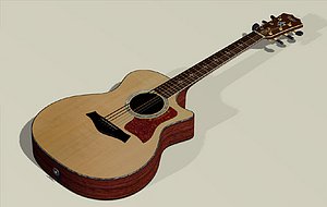 3d taylor 814ce 914ce guitar model