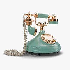 Vintage Art Deco Telephone 3D model