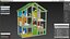 All Seasons Kids Wooden Dollhouse by Hape Furnished