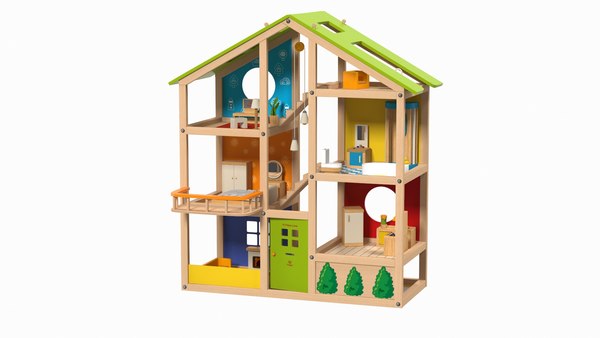 All seasons kids wooden dollhouse by hape shop