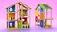 All Seasons Kids Wooden Dollhouse by Hape Furnished