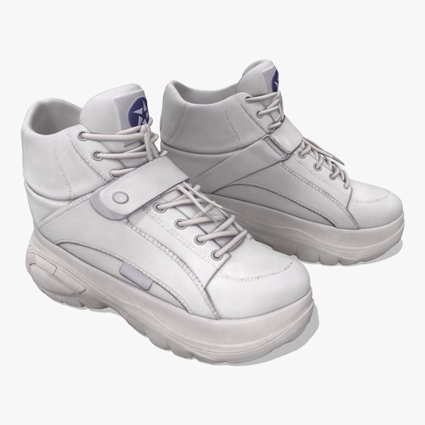 skål Formindske Integration Female White Hip-Hop Sports Shoes 3D model - TurboSquid 2002178