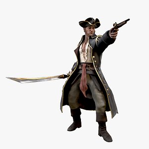 Pirate Captain 3D model
