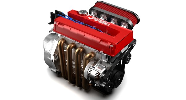 modelo 3d Motor Honda B16B18A VTEC - TurboSquid 2307165