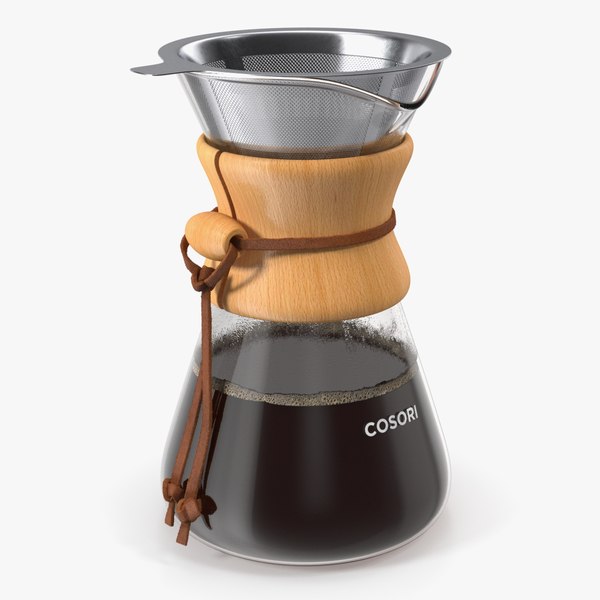 modelo 3d Pour Over Coffee Maker COSORI with Hot Coffee - TurboSquid 2006812