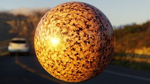 Realistic Orange Granite Texture - Seamless Procedural PBR