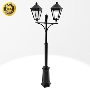 3d model classic london double lighting