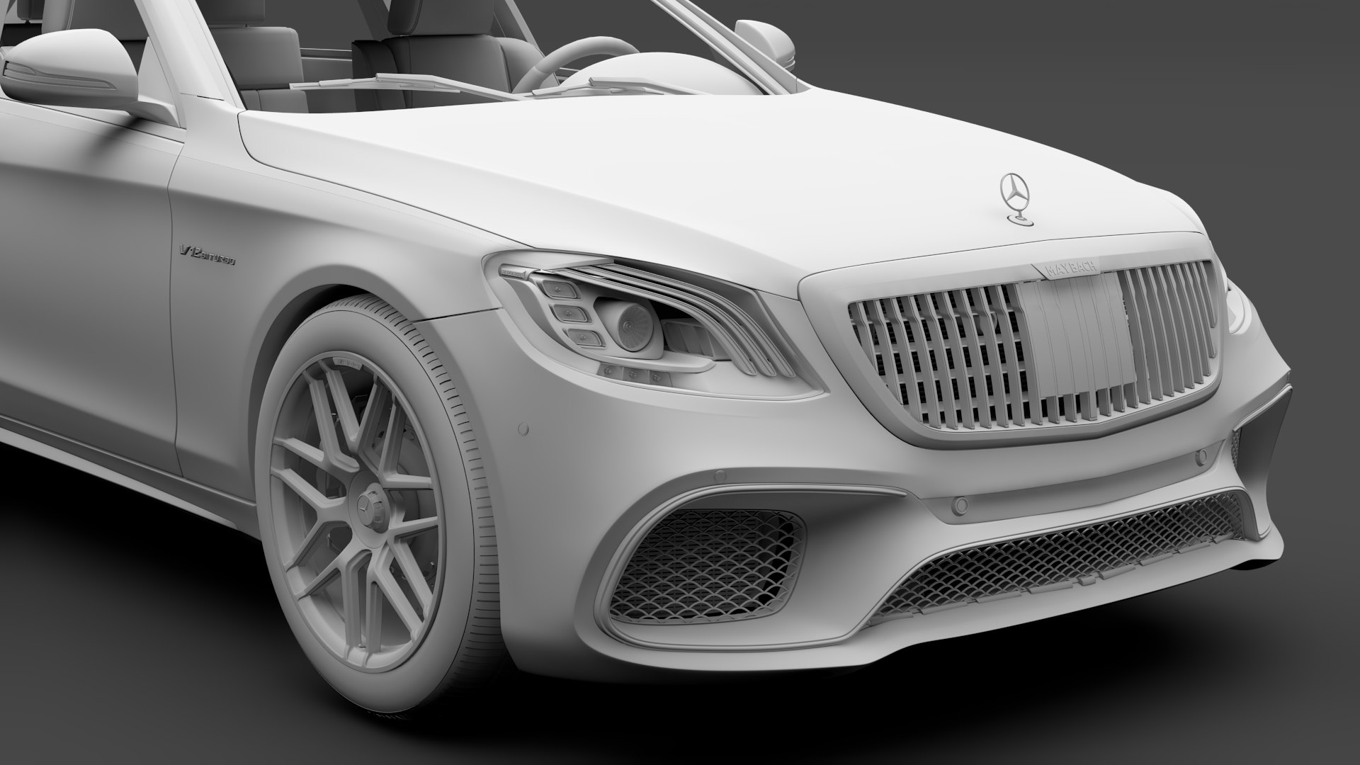 3D Mercedes Amg Maybach S Model - TurboSquid 1304791