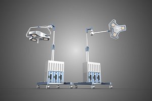 FLOOR ROLLING STAND BATTERY PACK SURGICAL SURGERY LED LIGHT LAMP