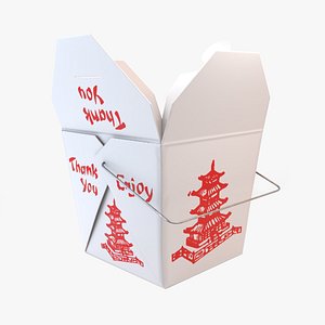 chinese takeout box 3D model