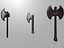 Low poly 3D Axes Collections