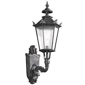 Classical Outdoor wall Lamp Lantern Streetlight 3D model