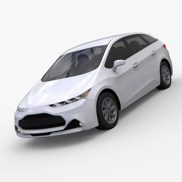 3D Generic Compact Hybrid Concept Car 3D model