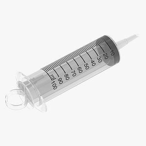 3D syringe needle model