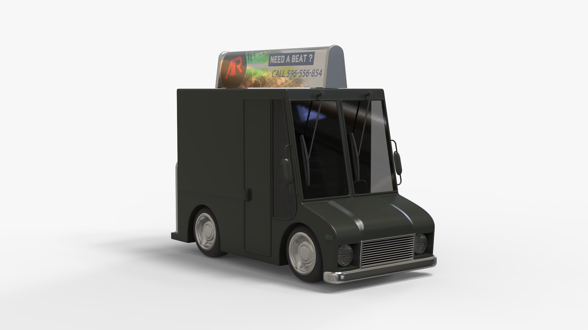 Cartoon Pub Truck 3D - TurboSquid 2062785