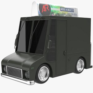 Cartoon Pub Truck