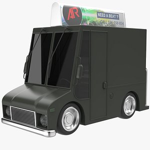 Cartoon Pub Truck