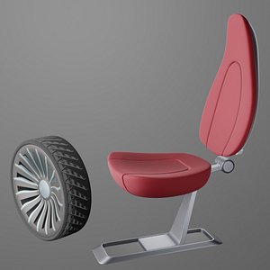 3D sports car wheel 2 model