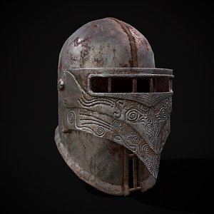 Marvelous Medieval Metal Helmet model