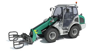 3D model loader wheel load