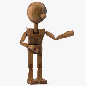3D model Dirty Wood Character Shows