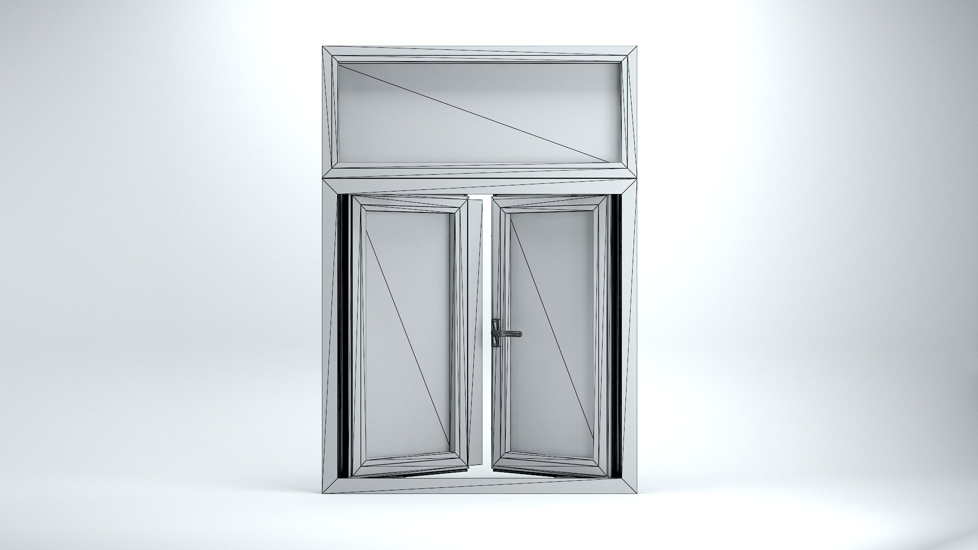Aluminium Window 3D Model - TurboSquid 2002051