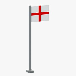 3D England Flag