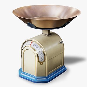 Retro used kitchen Scales weight 6 color vintage da1