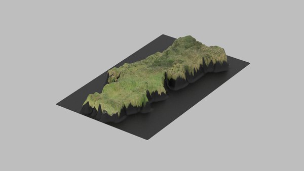 Mapa detalhado do país em Portugal Modelo 3D $30 - .max .fbx .obj - Free3D