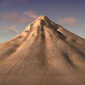 volcano 3d model