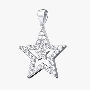 3D Stars Pendant