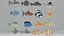 Pack de poissons low poly truqués