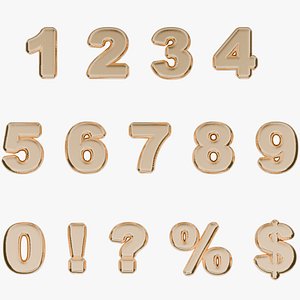 Balloons Numbers 3D model