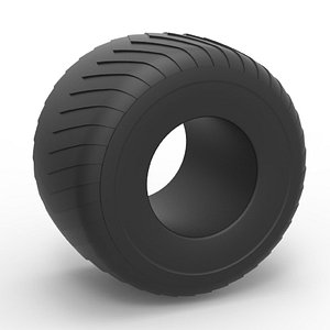 Diecast Monster Jam tire 5 Scale 1 to 25 3D